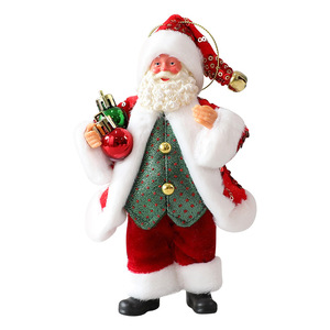 Ready Stock 18cm Santa Figure Doll <b>Christmas</b> <b>Window</b> Table Hanging Ornament for Holiday Party Store <b>Display</b> - Product Image 5