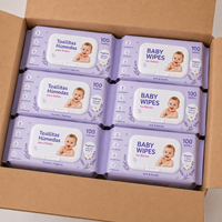 Lingettes Biodégradables pour Bébé, Lingettes Douces Biologiques pour Bébé, Grand Format, Hypoallergéniques, OEM pour Nouveau-nés