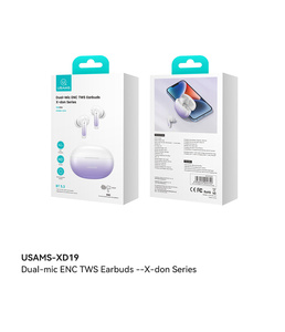 USAMS XD19 OEM携帯ヘッドフォンBT5.3デュアルマイクENC TWSイヤフォン - Product Image 6