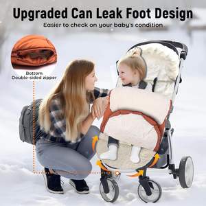 <span class=keywords><strong>Saco</strong></span> de dormir para cochecito de invierno, <span class=keywords><strong>saco</strong></span> de dormir para bebé, bolsa de banderines infantil de lana cálida, <span class=keywords><strong>saco</strong></span> de pie impermeable a prueba de viento OEM al por mayor - Product Image 4