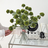 Fleurs artificielles réalistes en gros pour la décoration intérieure : pissenlits, chrysanthèmes et sphères d'alliums faits à la main, style moderne
