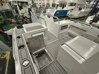 Bateau de plaisance et de pêche en aluminium soudé, catamaran à console centrale, nouveau design Gospel, 7,9 m (26 pieds), avec passerelle