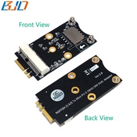 Adaptador de módem inalámbrico M.2 NGFF Key A + E a Mini PCI-E MPCIe con una ranura para tarjeta SIM para WiFi o módulo 3G 4G GSM LTE WWAN