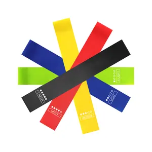 Cinturón de Yoga personalizado de 5 TPE, bandas de resistencia para ejercicio, juego de bandas de resistencia para la cadera