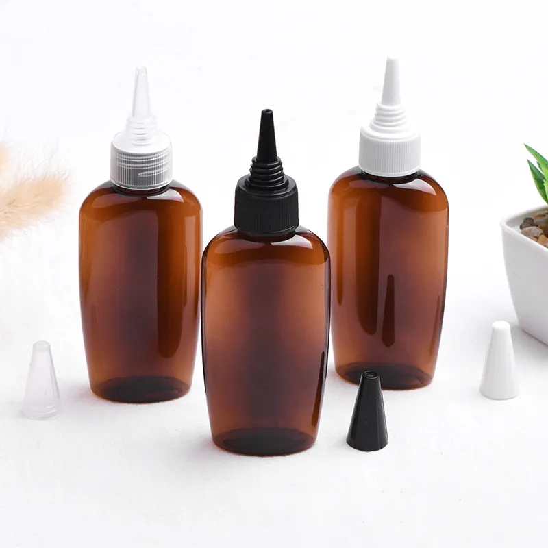 Factory PET Travel Essential oils Shampoo Shower gel Wholesale Flat Liquid Cosmetic Dispenser Bottles