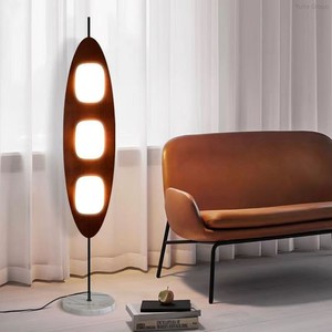 Nouvelle arrivée <span class=keywords><strong>Lampadaire</strong></span> LED moderne en noyer pour voiliers avec socle en <span class=keywords><strong>marbre</strong></span> - Product Image 3