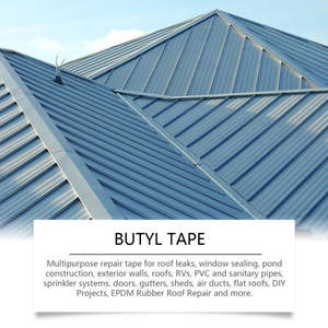 Jue-Fish Self-Adhesive Aluminum Foil <b>Waterproof</b> Butyl <b>Tape</b> for Roof Repair High-Stick Moisture-Proof for Leakage Roofing Felts - Product Image 2