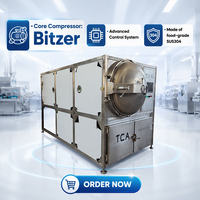 Équipement de lyophilisation automatique TCA50Kg 60Kg en SUS304 avec contrôle PLC et compresseur Bitzer
