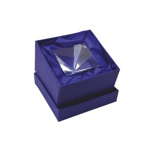 Piramide in Cristallo K9 100x100x100 mm, Elemento Decorativo per Ufficio - Product Image 2