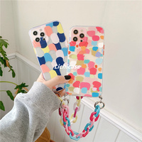 Funda móvil Lichicase Color Art Graffiti Wristband para Realme C53 C55 funda blanda de impacto antichoque