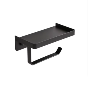 Porte-papier toilette mural multifonction en acier inoxydable, design moderne et simple, forme rectangulaire - Product Image 3