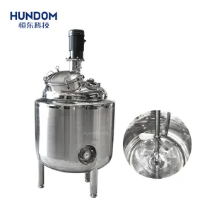 Industrial chemical application 316L stainless steel 500L liquid storage mixing tank with stirring paddle