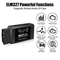 ELM327 WiFi OBD2 lector de código escáner herramientas de diagnóstico de coche V1.5 WIFI para Android/IOS OBD 2 adaptador de interfaz OBD2 de diagnóstico de coche