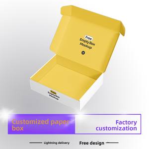 Caja de Cartón para Embalaje, Caja de Cartón Plegable Tipo Maleta, Caja de Cartón Corrugado a Color, Impresión de Caja de Cartón, Apta para Microondas, Decoración - Product Image 1