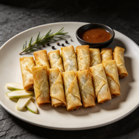 Nouilles de printemps surgelées IQF, faibles en calories, prêtes à cuisiner, certifiées Halal, compatibles friteuse à air, vente en gros B2B