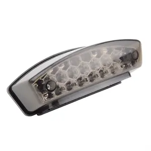 GOOFIT <span class=keywords><strong>LED</strong></span> אופנוע אחורי בלם אור מנורת זנב אות אור להפסיק מחוון הנורה החלפת קטנוע אופני טרקטורונים - Product Image 5