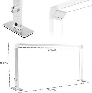 Lámpara de Escritorio LED para Técnicos de Uñas, Luz Blanca Cálida, Metálica, Cuadrada, para Manicura, Tatuajes y Pestañas, Marca Elanby - Product Image 3