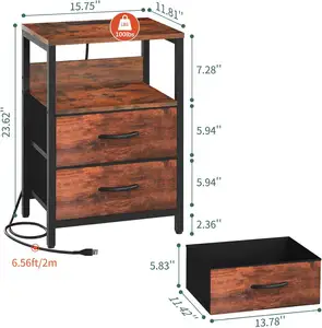定制床头柜黑色木制客厅床头柜移动床头柜沙发橡木床头柜