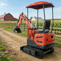 SDLOT Livraison Gratuite Mini-Excavatrice 1 Tonne 2 Tonnes 3 Tonnes Moteur Kubota CE EURO5 EPA pour Jardin Domestique