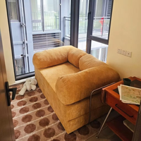 Muebles de Salón Plegables de Diseño Retro, Sofá Cama Convertible de Dos y Tres Plazas, Sofá Relajante Comprimido
