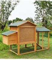 2025 bois grand lapin pas cher Mobile poulailler Cage extérieur nichoir chat cabane Portable poulailler pour élever des animaux de compagnie de poulet