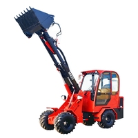Heißer Verkauf Hoflader Diesel Radlader 4x4 Mini-Lader Knickgelenkter Radlader