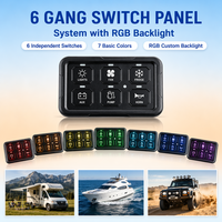 Boîtier de relais 6 interrupteurs avec synchronisation via application, MOSFET, 16 millions de couleurs RGB, IP65, universel, pour Nissan Patrol Land Cruiser, idéal pour le désert et le tout-terrain