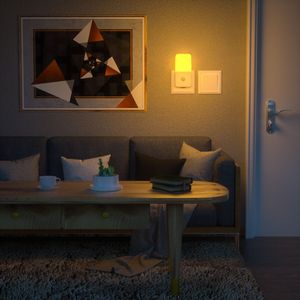 2700K Warm White Motion <b>Sensor</b> Night <b>Light</b> 0.5W Energy Saving LED <b>Plug</b> <b>In</b> <b>Light</b> for Bedroom Hallway Indoor Use - Product Image 6