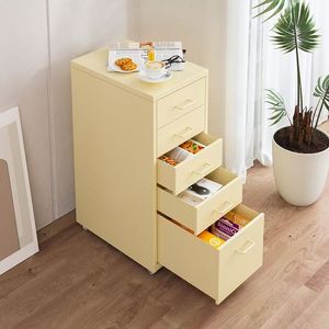 <b>Small</b> Multi-Layer Iron Locker for Home Nail Salon Beauty Shop Bedroom Living Room Clip Locker Convenient Bedside <b>Table</b> Features - Product Image 3