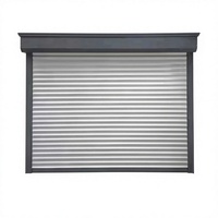 Porte de garage sectionnelle électrique moderne à enroulement, design dernier cri, en alliage d'aluminium de haute qualité, pour la sécurité domestique
