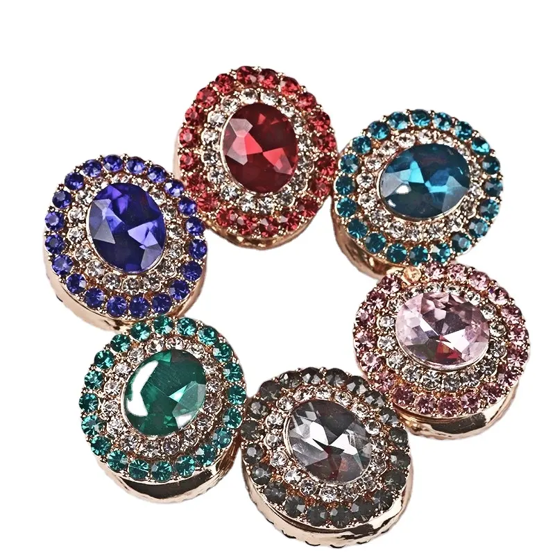 Fashion Headscarf Accessories Floral Style Brooch Diamond Scarf Buckle Brooch Silk Towel Buckle Alloy Zhejiang Brooch Pins 2021