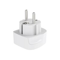 Adaptateur de prise UK vers EU - Adaptateur de voyage compact UK vers EU - Adaptateur de voyage UK vers Allemagne, France, Belgique, Suède avec BS8546