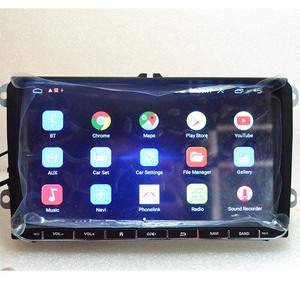 9 "coche Multimedia player navegación GPS radio mp5 reproductor de dvd 2 din para <span class=keywords><strong>VW</strong></span> Volkswagen T0URAN SEAT leon 2 altea Skoda Android - Product Image 1