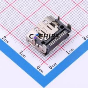 HDMI-GD-107PWB HDMI Connector SMD Connector ( Connector Type: HDMI-A )( Gender: Female )( Total Number of PINs: 19P ) - Product Image 2
