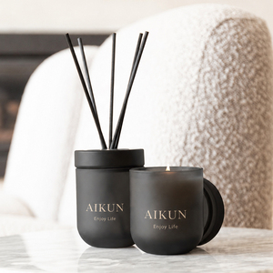 AIKUN Premium Relaxing Aroma Glass <b>Candle</b> Set <b>Long</b> Burning Eco-Friendly Modern Scented <b>Candle</b> with Packaging - Product Image 1