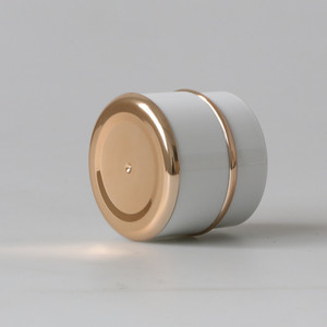 Trắng Với Vàng Nhựa Mỹ Phẩm Jar Mặt Kem <span class=keywords><strong>Container</strong></span> 15 Gam 30 Gam 50 Gam - Product Image 5