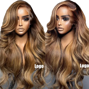 Perruque Lace Frontale Dégradée Longue Bouclée Grande Vague en <span class=keywords><strong>Fibre</strong></span> Haute Température, Populaire en Europe, Amérique, Afrique, Disponible Immédiatement - Product Image 1