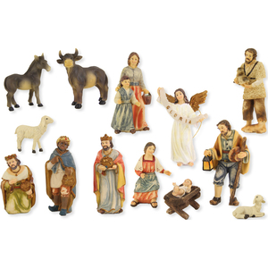 Juego de 13 Figuras de Natividad y Pesebre para Figuras Navideñas de 10 cm (9006935246124) - Product Image 1
