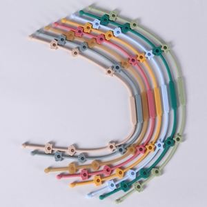 Sangle de sécurité unisexe en silicone anti-perte pour jouet de dentition, chaîne de sucette anti-chute pour bébé, avec fermeture ouverte pour biberon - Product Image 2