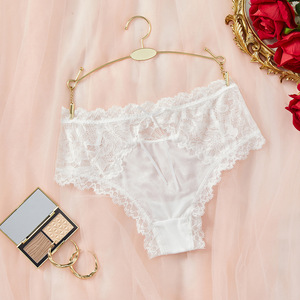 Culotte triangle sexy pour femme, nouvelle collection, dentelle brodée, nœud ajouré, modèle tendance, vente chaude - Product Image 6