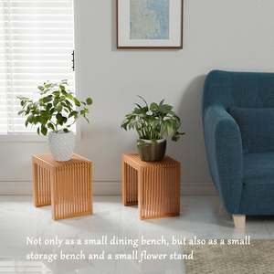 AJUNION <span class=keywords><strong>panca</strong></span> in bambù formato su misura più occasioni sgabello sedile spazio-risparmio scarpe <span class=keywords><strong>panca</strong></span> per sala da pranzo ingresso bagno soggiorno - Product Image 2