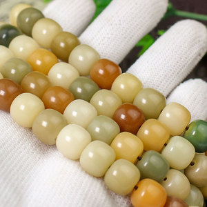 Bai Yu Pu Ti Multi Color Bodhi Root Beads 108pcs 10mm Hand Polished Religious Jewelry <b>Bracelet</b> Necklace Unisex Gift - Product Image 2