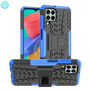 Roiskin Hot Sale 2 In 1 TPU+PC Fashion Phone Case For Samsung Galaxy M33 With Foldable Kickstand Cover Phone