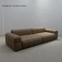 Großhandel Wohnzimmer-Sofagarnitur Dreisitzer Leder-Ecksofa Echtleder-Sofaset Wohnzimmermöbel