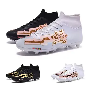 Hot Sell Football Cleats Football Shoes Men High Quality Boots Sneakers Outdoor Soft Comfortable Soccer Boots Rugby Shoes