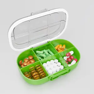 Gujia Large Morning And Night Child Safe Pill Organizer Medicine Large Day Pill Box portapillole per la casa e i viaggi