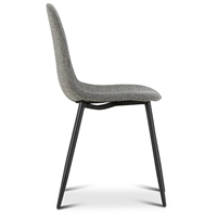 Chaise de salle à manger crème moderne sac souple haut de gamme style simple tissu léger arc pour salon restaurant hôtel-sortie d'usine