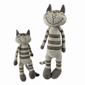 Giocattoli di Peluche a Forma di Gatto con Strisce, Personalizzabili, 18 Pollici, Vendita all'Ingrosso - Product Image 1