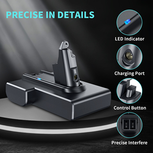 Batterie de remplacement pour aspirateurs <span class=keywords><strong>Dyson</strong></span> V6 V7 V8, batterie lithium-ion rechargeable 21,6 V - Product Image 3