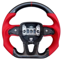 Volant en fibre de carbone pour Dodge Charger Challenger Hellcat Charger Durango SRT RT GT, accessoires de voiture